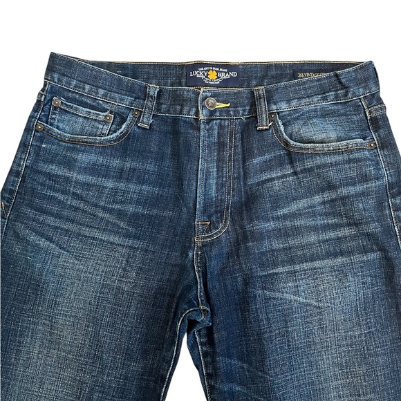 Lucky Brand Men's 361 Vintage Straight Dark Wash Blue Jeans Size 34 X 32. - Picture 2 of 16